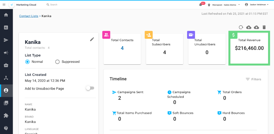 Product and Revenue Tracking